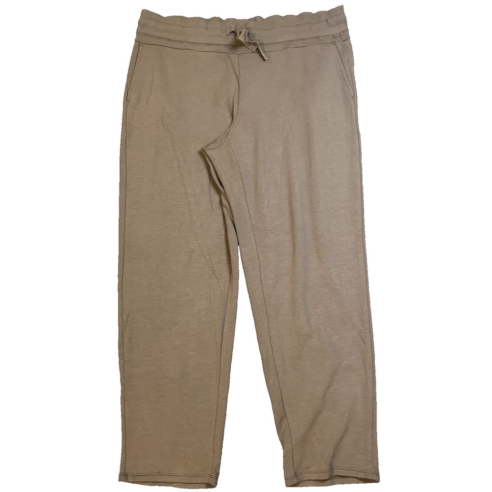 j. jill PureJill Lounge Pants Womens M Petite Brown PullOn Drawstring Minimalist